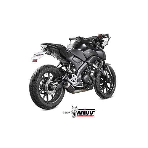 Mivv Impianto Completo 1X1 Standard Mk3 Carbon Compatibile Con Yamaha Mt-125 125 Ccm A Partire Dall'Anno Di Costruzione 20