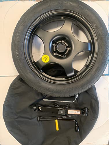 Kit Ruotino Di Scorta In Lega 18" 155/85 18 Compatibile Con Audi Q5, Q7, Vw Touareg, Mercedes Classe M, Classe R, Gla, Glb, Glc, Gle, Gls Con Cric, Ch