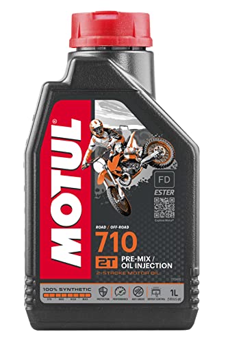 Motul - 104034 - Olio Motore 2T 710 - 100% Estere Sintetico - 1L