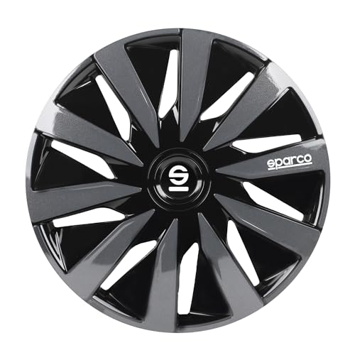 Sparco Copricerchi Lazio Da 16 Pollici, Colore Nero/Grigio, Spc1691Bkgr