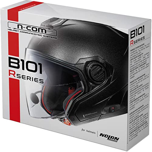 Nolan N-Com B101 R Sistema Di Comunicazione Bluetooth Confezione Singola (Black,One Size)