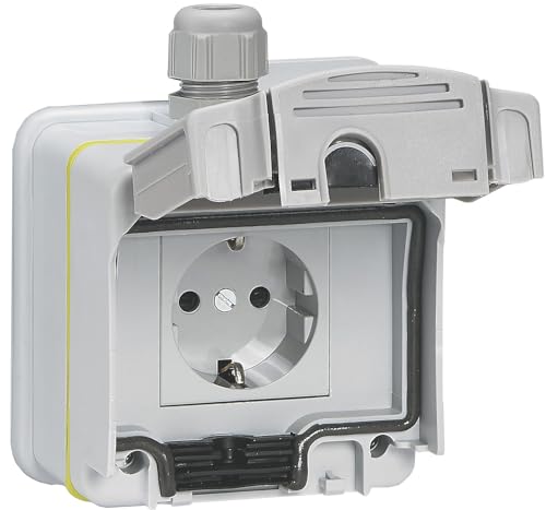 Legrand Presa Per Auto Elettriche, Green 'Up, Compatibile Con Modalità 1 E 2, 1 Fase, 16A, 3,7Kw, Sistema Di Ricarica Per Auto Elettriche