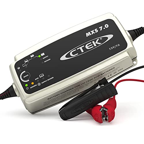 Ctek Mxs 7.0 Caricabatterie 12V 7A Per Batterie Di Veicoli Più Grandi, Caricabatterie Auto, Roulotte, Barca E Caravan, Desolfatore Con Funzione Di Ali