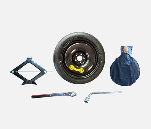 Kit Ruotino Di Scorta 17" Compatibile Con Mercedes Classe A,B,C,Cla,Audi A4, Bmw Serie 1 F40, Serie 2 Active Tourer Grand Tourer, Ssanyong Tivoli