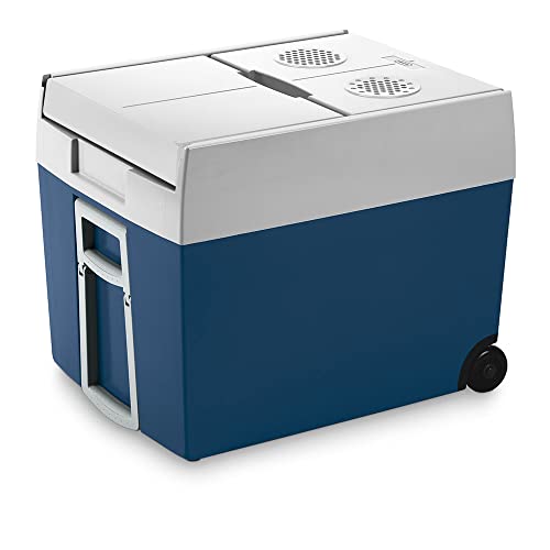 Mobicool Mt48W - Frigo Portatile Termoelettrico, Per Auto, Camion, Barca O Camper, 12 V O 230 V, 48 L, Blu Metallizzato/Bianco, 53.2 X 40 X 45.2 Cm