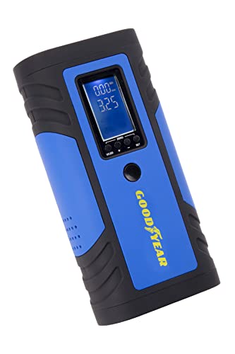 Goodyear God0019 Compressore Portatile Digitale 150 Psi 8 Amp 2600Mah 7.4V Usb C Type Charging, Blu