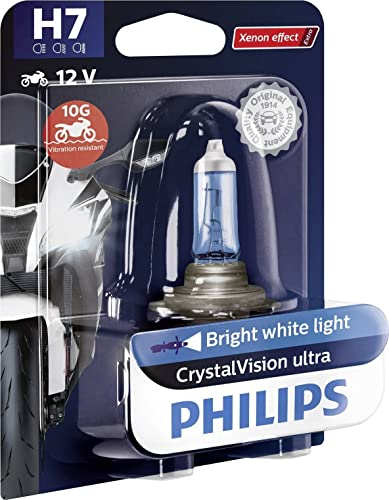Philips Automotive Lighting 12972Cvubw Crystalvision Ultra H7 Lampada Fari Per Moto, 1 Pezzo