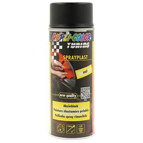 Dupli-Color Sprayplast - Pellicola Spray Rimovibile (Nero Opaco)