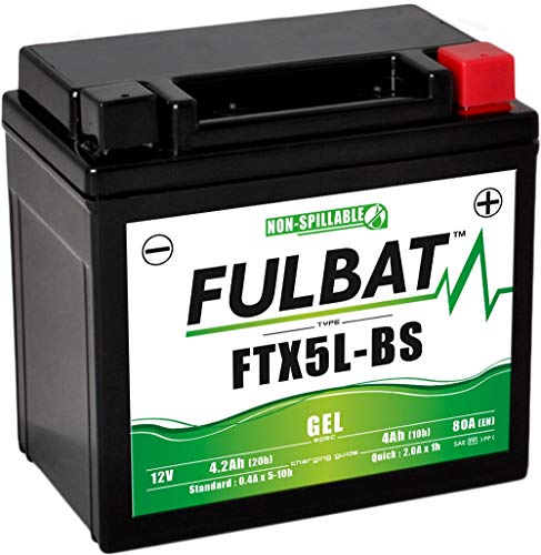 Fulbat - Batteria Moto Gel Yt5L-Bs / Ytx5L-Bs / Ftx5L-Bs 12V 4Ah