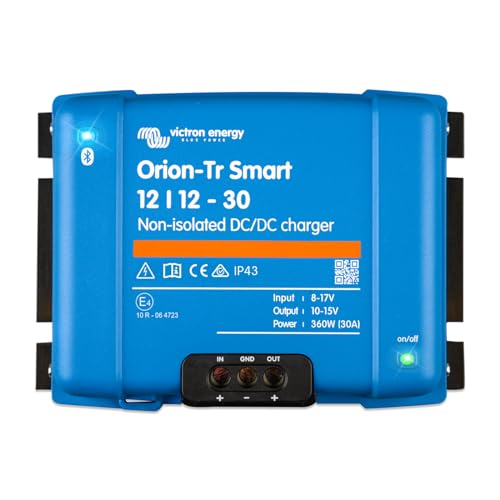 Victron Energy Orion-Tr Smart 12/12-30A (360W) Caricatore Dc-Dc Non Isolato - Ori121236140, Blu Nero