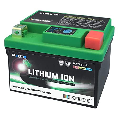 Skyrich Hjtz5S-Fp Batteria Ricaricabile Industriale Litio, 12 V, 24 Wh, 120 A