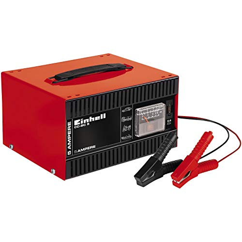 Einhell Cc-Bc 5 Caricabatteria Auto (220-240 V, Di Carica 12 V, Per Batterie 16-80 Ah, Corrente Carica 5A, Per Batterie Acido)2