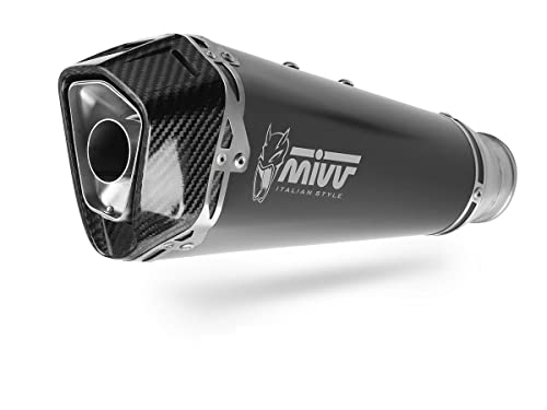 Mivv Scarico Completo Per Yamaha Mt-07 / Fz-07 2021 > 2022 Delta Race Black Original