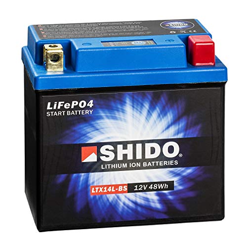 Shido Ltx14L Lion-S-Bs-Batteria Agli Ioni Di Litio, Colore: Blu