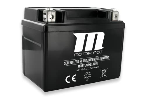Batteria Moto Force, 12 V 5 Ah Senza Manutenzione, Zzgl. 7,50 Euro Deposito