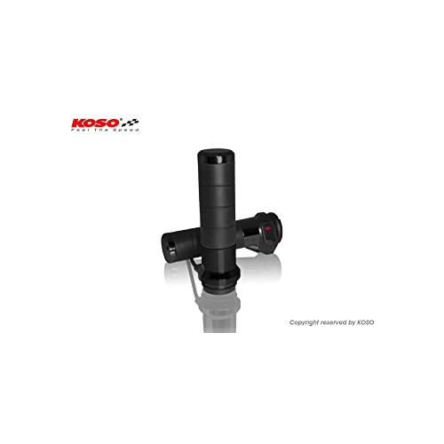Manopole Riscaldanti Titan-X Con Interruttore Integrato Per Harley Davidson, Nero