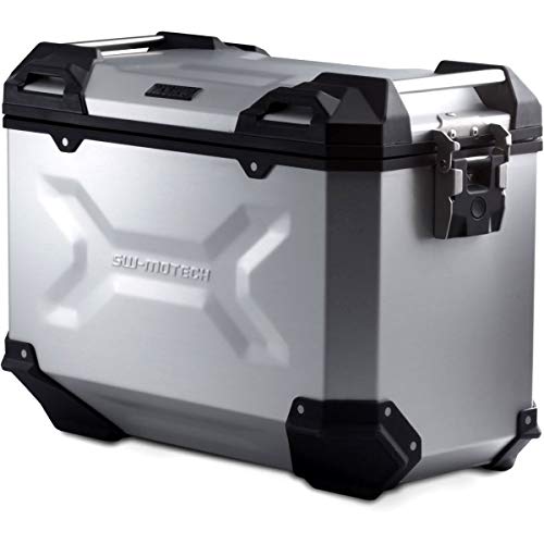 Trax Adv L Sw-Motech Side Case. Aluminum. 45 L. Right. Silver.