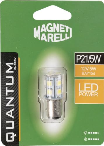 Magneti Marelli P21/5W Lampadina Singola Auto Led Smd 12V/5W Attacco Bay15D