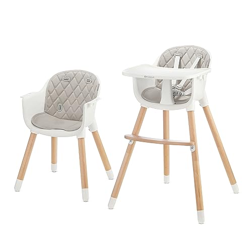 Kk Kinderkraft Seggiolone Pappa Sienna, Rialzo Da Sedia, Da 6 Mesi Fino 4 Anni, Grigio, 32.90 X 44.50 X 36.29 Cm
