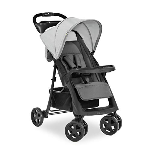 Hauck Passeggino Shopper Neo 2 - Passeggino Compatto Dalla Nascita Fino A 25 Kg - Passeggino Pieghevole Con 2 Portabibite, Reclinabile Con Finestrina