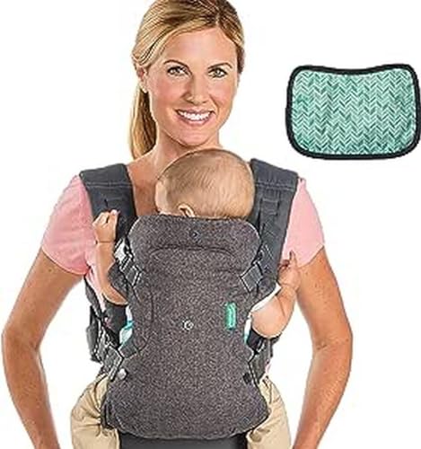 Infantino Flip Advanced 4-In-1 Carrier With Bib - Ergonomic, Convertible, Face-In And Face-Out Front And Back Carry For Newborns And Older Babies, 8-3