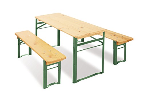 Pinolino - 201337 - Set Tenda Per Feste Per Bambini Sepp - Tavolo (110 X 40 X 51 Cm), Panca (110 X 20 X 31 Cm)