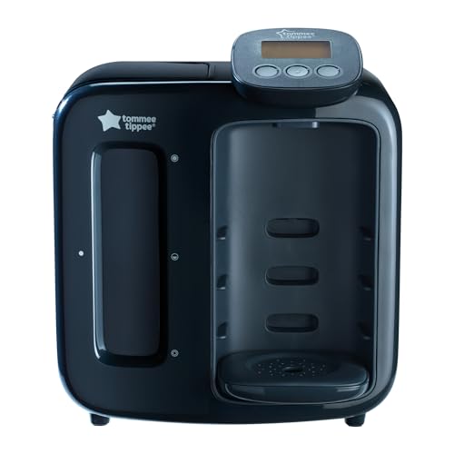 Tommee Tippee Perfect Prep Day And Night: Preparazione Rapida Del Biberon Con Filtro Antibatterico, Display Digitale E Funzioni Per Il Sonno, Nero