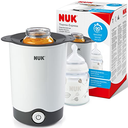 Nuk Thermo Express Scaldabiberon | Riscalda Delicatamente Cibi Liquidi E Pappe In 90 Secondi | Spegnimento Automatico | Cestello Estraibile Per Una Se