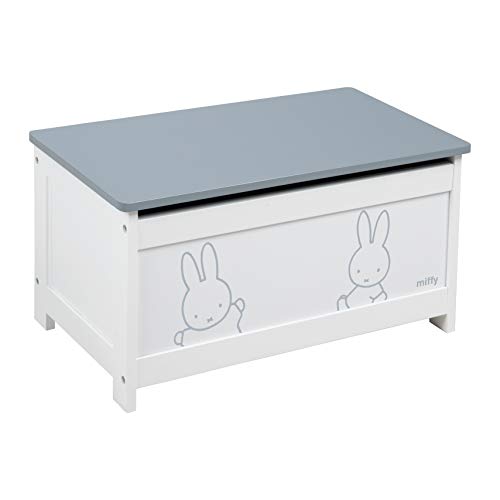 Roba Cassapanca Miffy - Per Riporre Vestiti, Biancheria, Giocattoli - Contenitore Portaoggetti - Convertibile In Panca - Mobili Per Bambini - Legno La