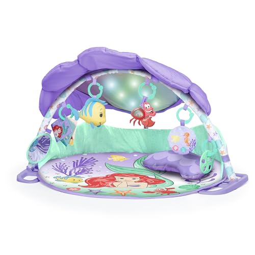 Bright Starts, Disney Baby, Palestrina Luci & Melodie La Sirenetta, 25+ Min Di Melodie, 6 Giocattoli, Età Neonato +, Viola