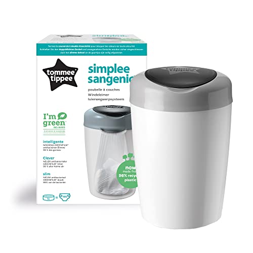 Tommee Tippee 87003102 - Simplee Sangenic Pattumiera Per Lo Smaltimento Dei Pannolini (Grigio)
