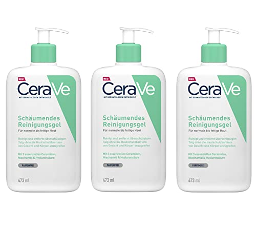 Cerave Gel Detergente Schiumoso 3 X 473 Ml – Foaming Moisturizer – Daily Hydrating Face Wash