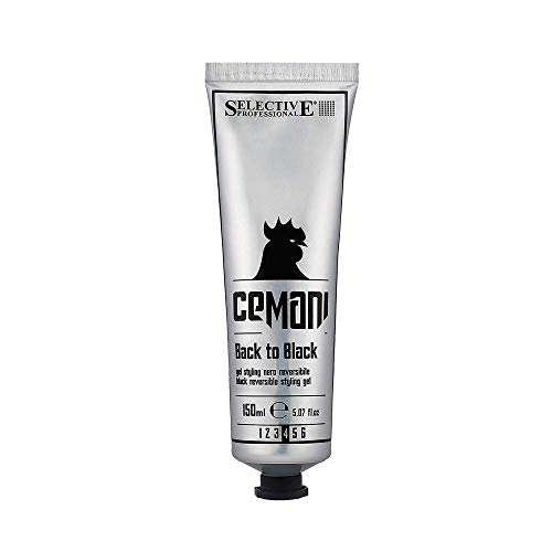 Selective Professional Cemani Back To Black Gel, Da Uomo, 150 Ml, Nero