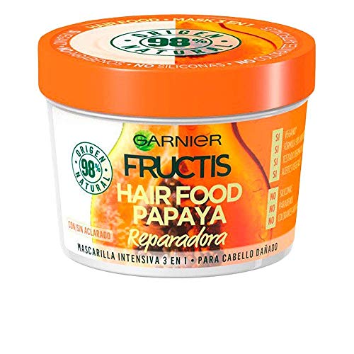 Garnier Maschera Riparatrice Alla Papaya Fructis Hair Food Per Capelli Danneggiati - 400 Ml