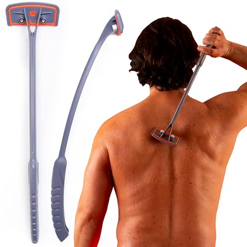 Bro Shaver 2.2 - Rasoio Schiena Uomo - Depilazione Per Peli Schiena Uomo - Rasoio Corpo Uomo - Riutilizzabile E Dotato Di Viti In Acciaio Inossidabile