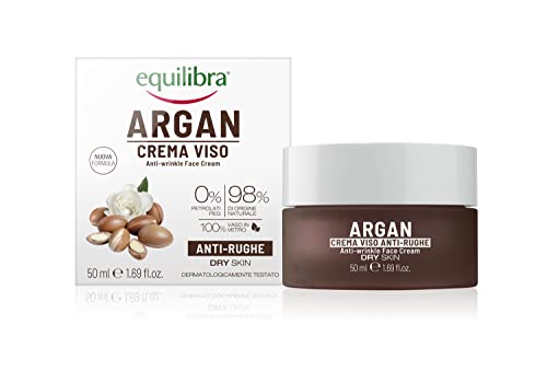 Equilibra Argan Crema Viso Anti-Rughe, 50 Ml