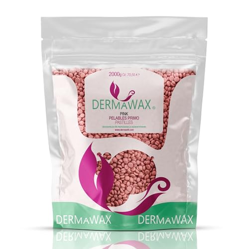 Dermawax Perle Di Cera Premium Tio2 A Bassa Temperatura Rosa Da 2 Kg Per Depilazione, Epilazione- Ceretta Brasiliana