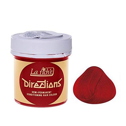 2 X La Riche Directions Semi-Permanent Hair Color 88Ml Tubs - Pillarbox Red