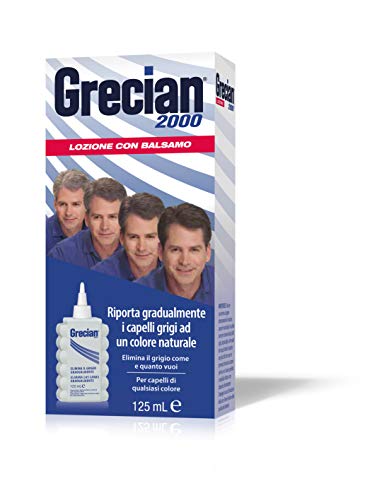 Grecian 2000 Lozione Colorante Uomo, Colore Capelli Uomo, Tinta Capelli Uomo, Riporta Gradualmente I Capelli Grigi Ad Un Colore Naturale, 125 Ml