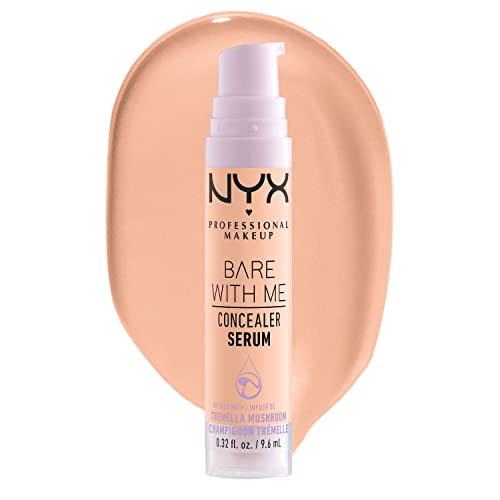 Nyx Professional Makeup Siero Correttore, Effetto Naturale, Fino A 24H D'Idratazione, Coprenza Media, Bare With Me, Tonalità: Vanilla, 9,6 Ml