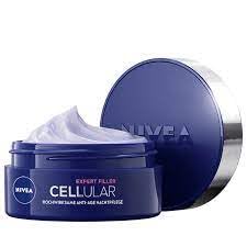 Nivea Cellular Expert Filler, Crema Notturna Altamente Efficace Anti-Età, 50 Ml, Extra Rassodante Con Effetto Di Riempimento, Crema Antirughe Per La N