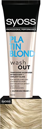 Syoss Wash Out Platin Blond Livello 0, 150 Ml