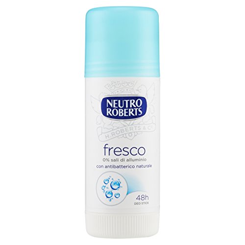 Neutro Roberts, Deodorante Stick Fresco Senza Sali Di Alluminio, Zero Macchie, Protezione Naturale Con Note Floreali, Deodorante Uomo E Donna, Dermato