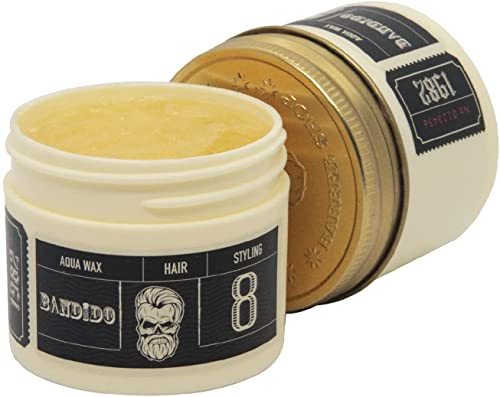 Bandido Aqua Wax No.8 Estremamente Forte 125Ml | Tenuta Ultra Forte | Cera Per Capelli Uomo | Cera Per Capelli Da Uomo