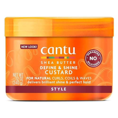 Cantu Shea Butter For Natural Hair Define & Shine Custard 340G, Nero, Standard
