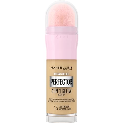Maybelline New York Fondotinta Perfezionante Instant Perfector 4-In-1 Glow, Minimizza, Corregge, Uniforma E Illumina, Finish Luminoso Senza Imperfezio