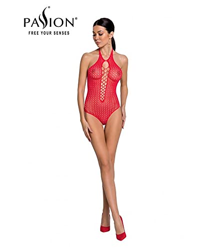 Passion Woman Body Stockings Passion Woman Bs088 Women'S Erotic Underwear Red One Size