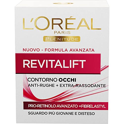 L'Oréal Paris Contorno Occhi Revitalift, Azione Anti-Rughe Con Pro-Retinolo Avanzato, 15 Ml