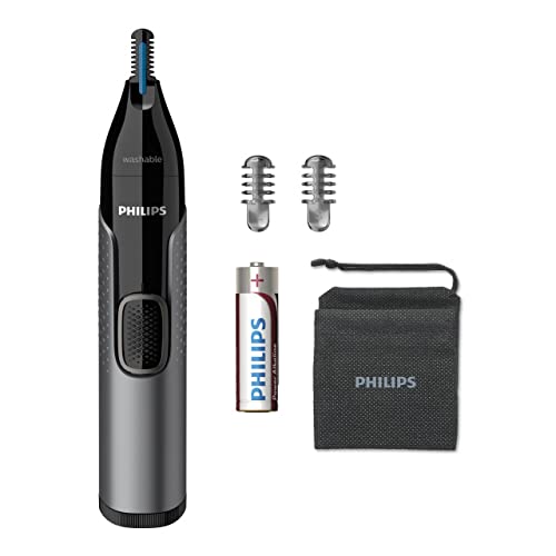 Philips Nose Trimmer Serie 3000 Rifinitore Per Peli Di Naso, Orecchie E Sopracciglia (Modello Nt3650/16)