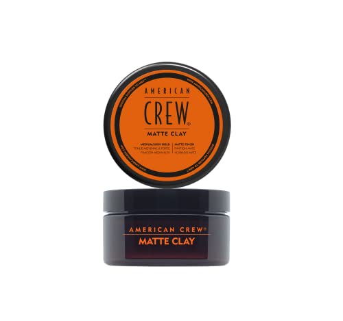 American Crew Hair Styling Matte Clay Cera Fissante Capelli Tenuta Medio-Alta, Finitura Opaca, 85 Gr